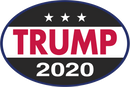 Trump 2020 Black Oval Sticker