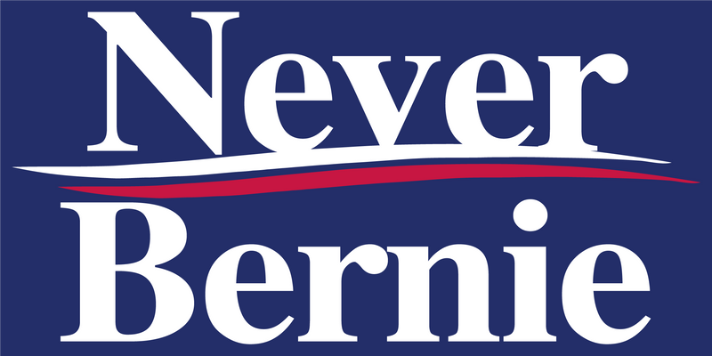 Never Bernie  - Bumper Sticker