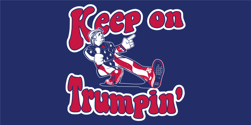Keep On Trumpin' Blue 3'X5' Flag Rough Tex® 68D Nylon
