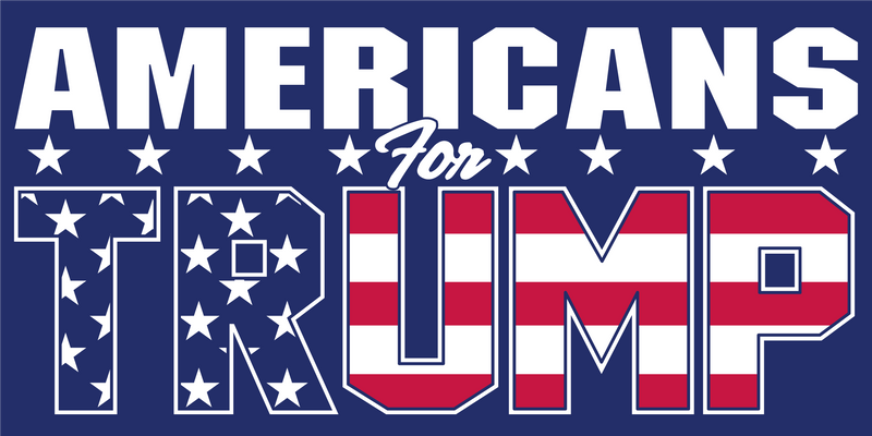 Americans For Trump Blue  -  Bumper Sticker