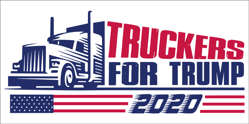 Truckers For Trump 2020 -  Bumper Sticker