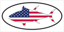 USA Fish   - Bumper Sticker Oval Gulf of America Sport Fishing