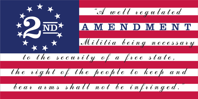 Betsy Ross 2nd Amendment A Well Regulated Militia  - Bumper Sticker