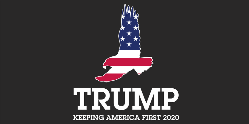 Eagle Trump KAF Keeping America First 2020  -Sale Bumper Sticker