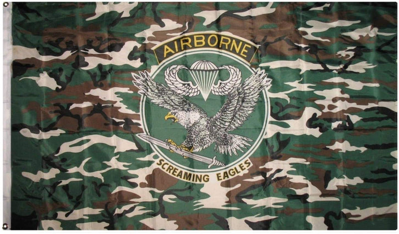 Airborne Camo 3'X5' Flag Rough Tex® Super Polyester