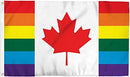 Canada Rainbow 12"x18" Flag ROUGH TEX® 100D Pride LGBT