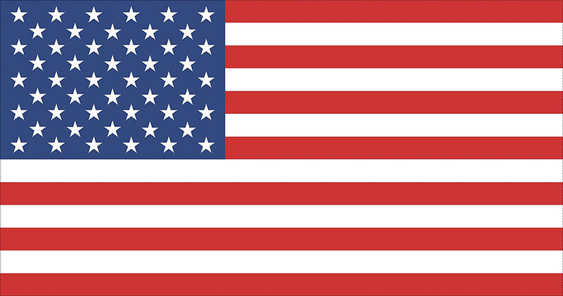USA American Flag RWB - Bumper Sticker