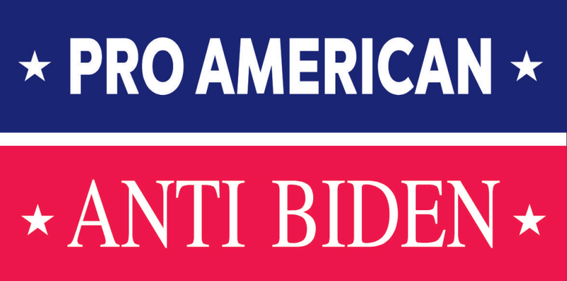 Pro American Anti Biden Bumper Sticker Trump