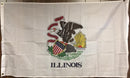 ILLINOIS STATE FLAG 3X5 ROUGH TEX 75D