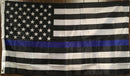 US Police Memorial Thin Blue Line 4'X6' Flag Super Polyester