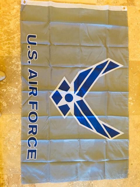 UNITED STATES AIR FORCE WINGS U.S.A.F. FLAG 3X5 75D  ROUGH TEX