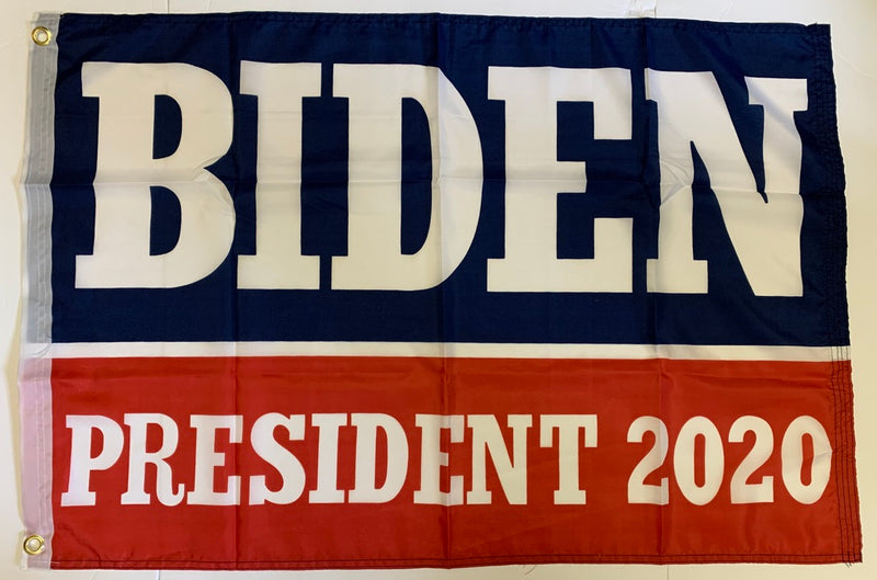 Biden President 2020 Democratic Presidential Blue And Red Single Sided Flag 2'X3' Rough Tex® 100D