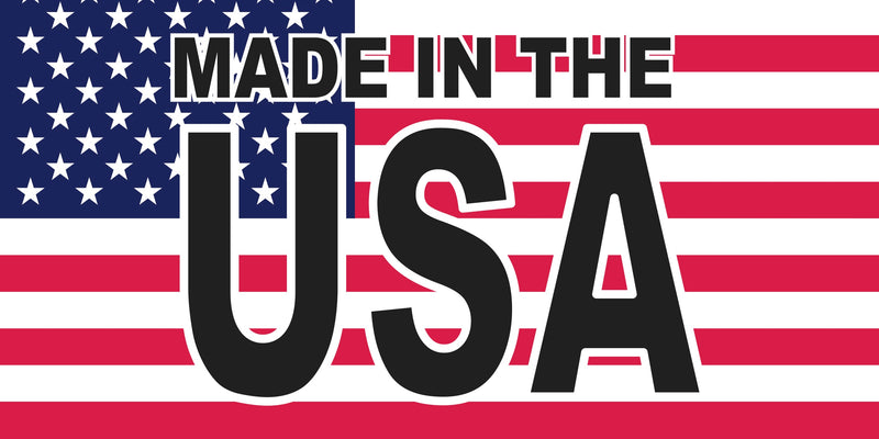 Made In The USA American Flag II Bumper Sticker