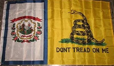 West Virginia Gadsden Don't Tread On Me Flag Rough Tex ® 3'x5' 100D