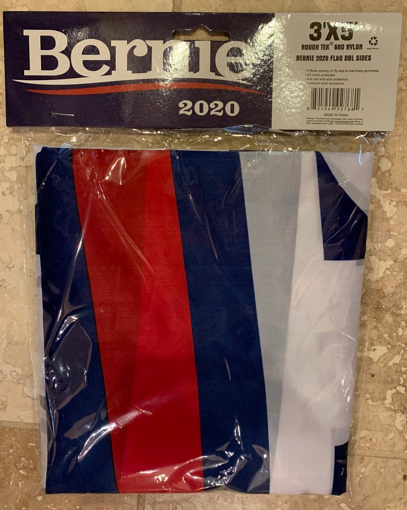 Bernie Sanders Official Democratic Party Presidential Banner Blue Double Sided Flag 3'x5' Rough Tex® 68D