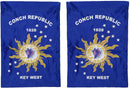 Conch Republic 18"X12" Inch Double Sided Garden Flag Rough Tex® Polyester - With Sleeve