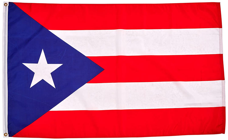 Puerto Rico Embroidered 3'X5' Flag Rough Tex® 210D