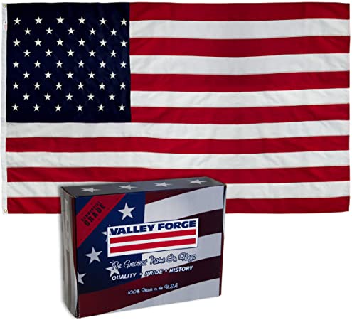 BEST U.S. FLAG 3'X5' Valley Forge® Canvas - Commercial Grade FMAA Certified