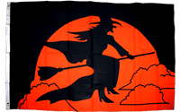 Halloween Witch 3'X5' Flag Rough Tex® 68D Nylon