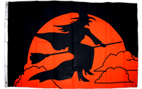 3’X5’ 68D NYLON HALLOWEEN FLAG WITCH