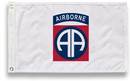 82ND AIRBORNE DIVISION 3X5 WHITE
