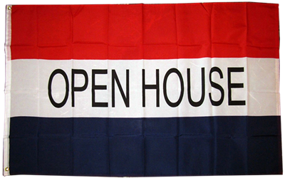 Open House 3'x5' Polyester Flag
