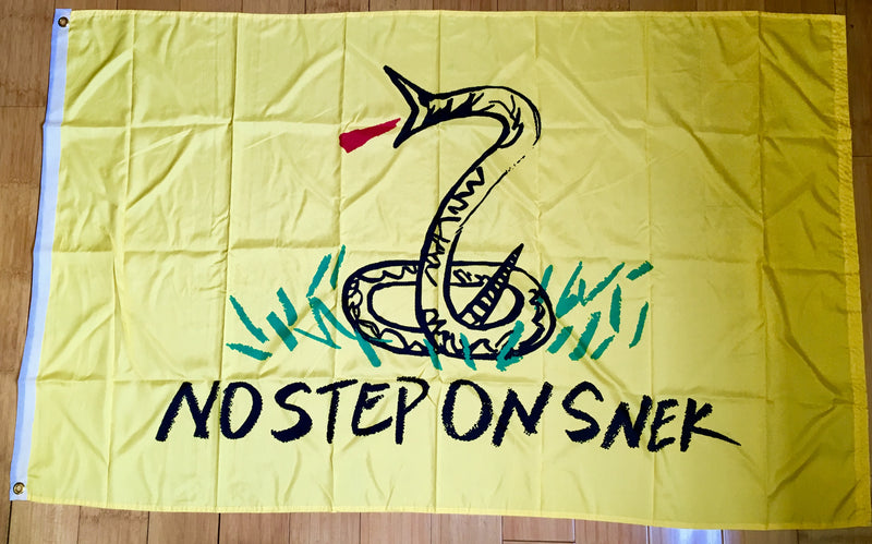 No Step On Snek (Snake) 3'x5' Rough Tex ® 100D Flags