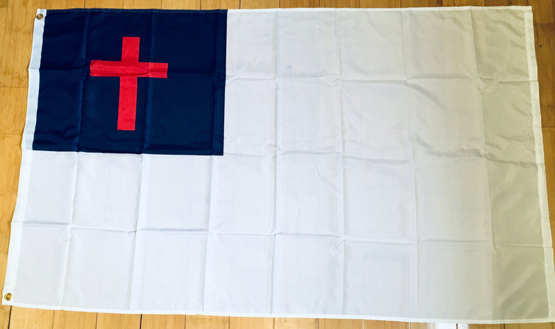 Cross 3'X5' Flag - Rough Tex ®100D Christian Official Church