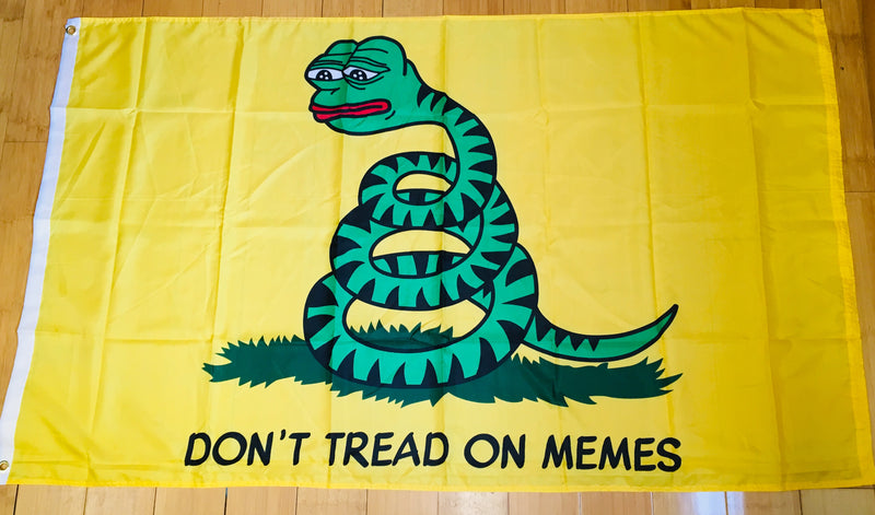 Don't Tread On Memes (Pepe) Flag 3'X5' Rough Tex® 100D