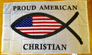Proud American Christian 3'X5' Flag - Rough Tex ®100D