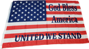 United We Stand God Bless America Stars And Stripes 3'X5' Flag - Rough Tex ®100D