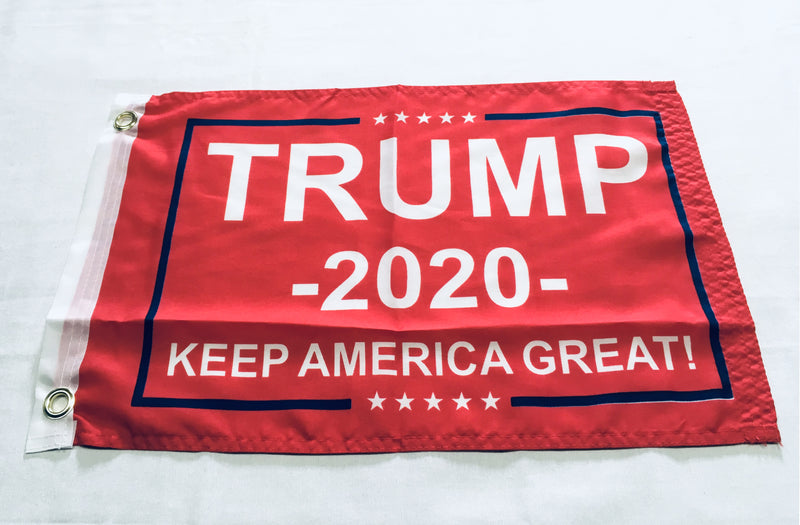 Trump 2020 Keep America Great Red - 12''X18'' Single Sided Flag