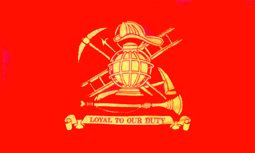 Fire Fighter Official Flag 2'X3'100D Flag Rough Tex ® American Law Enforcement