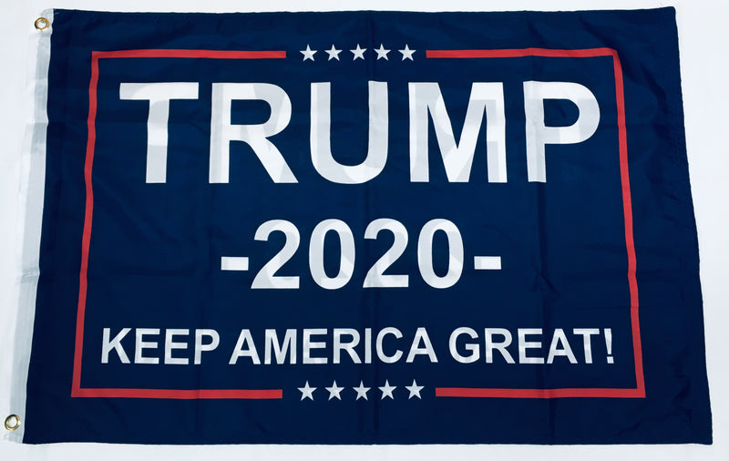 TRUMP 2020 KAG KEEP AMERICA GREAT DOUBLE SIDED  2'X3' Rough Tex® 100D Nylon