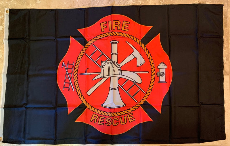 Fire Rescue Flag Rough Tex ® 3'x5 ' 100D Flags