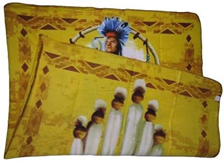 Native American Chief Deluxe Polar Fleece Blanket