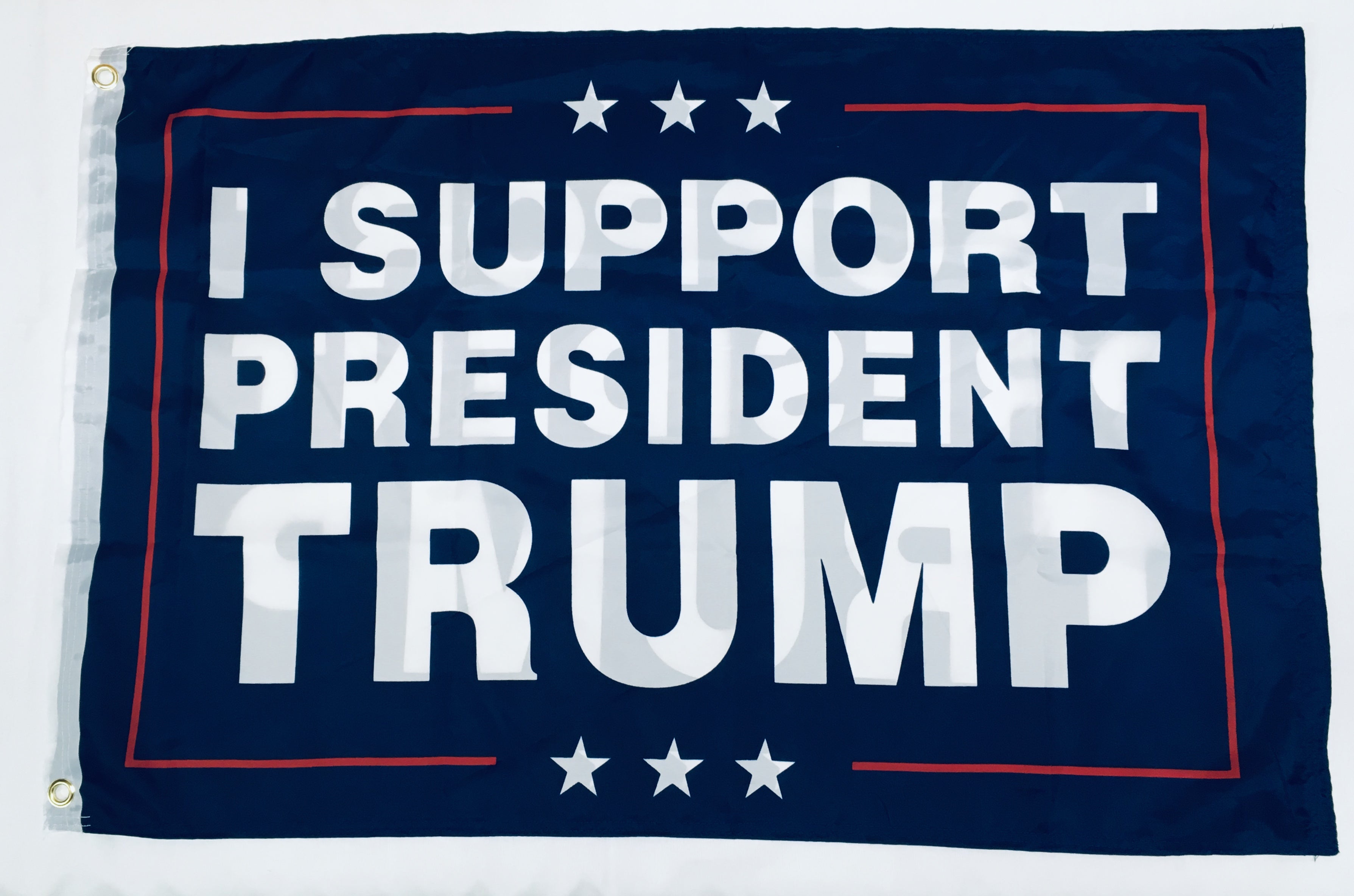 I SUPPORT PRESIDENT TRUMP DOUBLE SIDED 2'X3' Rough Tex® 100D Nylon