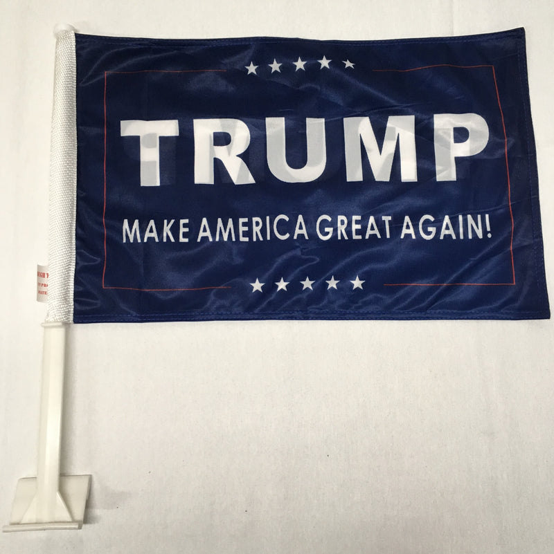 Trump MAGA Blue  - 12''X18'' Car Flag
