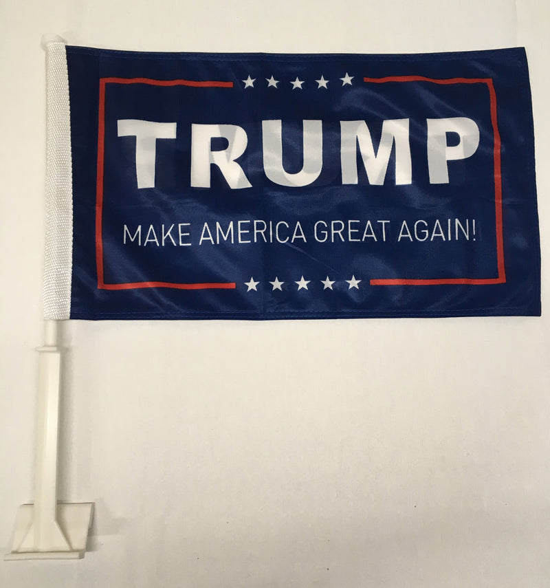 Trump MAGA Blue  - 11''X18'' Car Flag