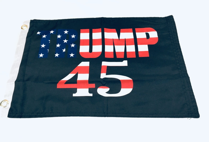 Trump 45 Double Sided Flag- 12''x18'' Rough Tex®