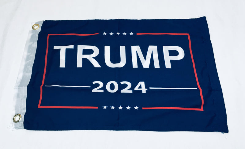 Trump 2024 Double Sided Flag- 12''X18'' Rough Tex®