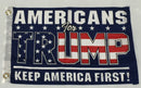Americas For Trump Keep America First KAF Navy  - 12''X18'' Single Sided Flag