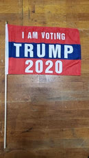 Assorted Trump Design 12''X18'' Stick Flags Starter Pack