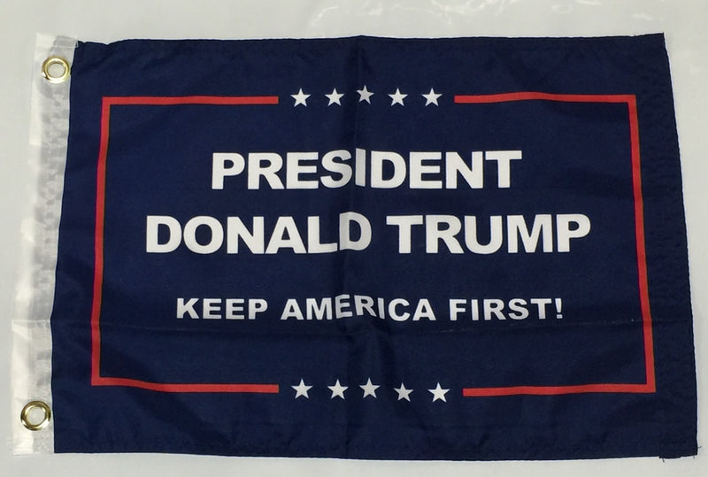 President Donald Trump Keep America First KAF - 12''X18'' Single Sided Flag