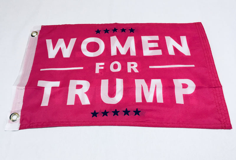 Women For Trump Double Sided Flag- 12''x18''  Rough Tex®