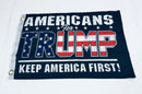 Americans For Trump Keep America First KAF Double Sided Flag- 12''x18'' Rough Tex®