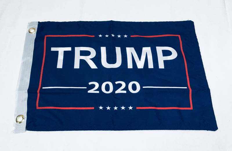 Trump 2020 Double Sided Flag 12 X18 Rough Tex®