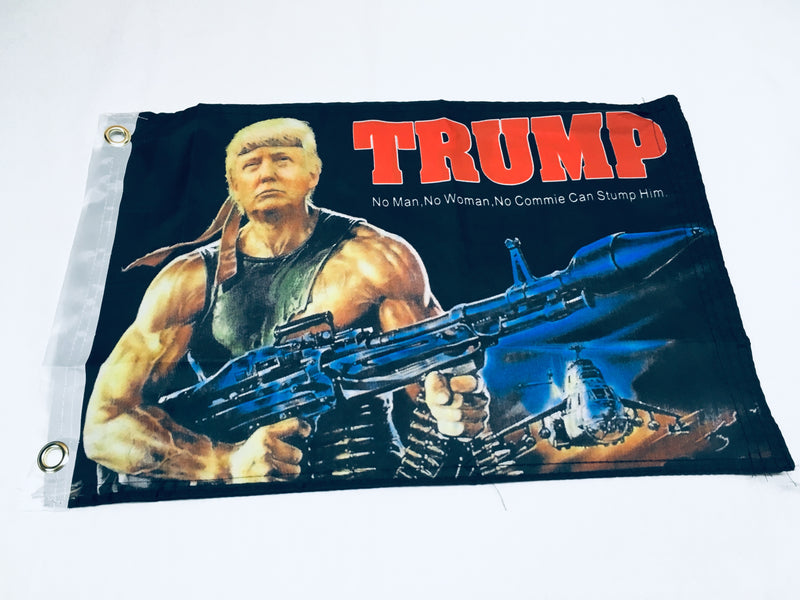 Trump Bazooka Double Sided Flag- 12''x18'' Rough Tex®
