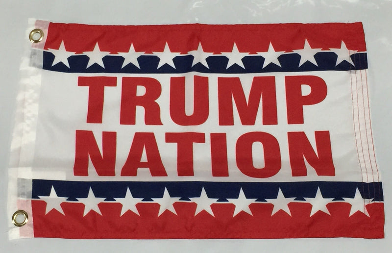 72 Assorted Trump Boat Flags Trump Nation Boat Flag 12x18 Inches Double Sided