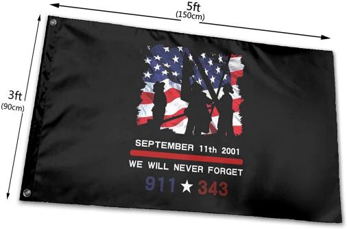9/11 Never Forget 3'X5' Flag ROUGH TEX® 100D